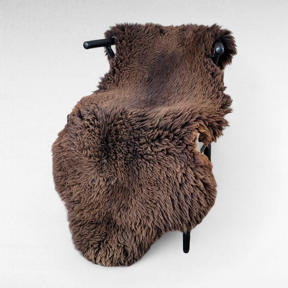 Large Lofty Brown Sheepskin 51" x 27"